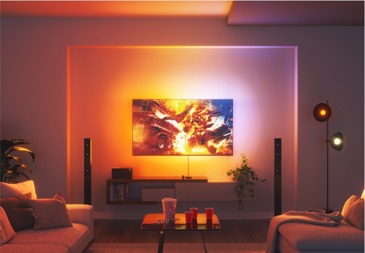 Nanoleaf 4D (United Monitors | for Gradient and States) Lightstrip Smart TVs Camera Addressable Screen Kit and Mirror