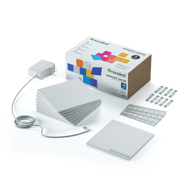 vedtage generøsitet blæse hul Canvas Smarter Kit (9 Panels) - NL29-0003SW-9PK | Nanoleaf