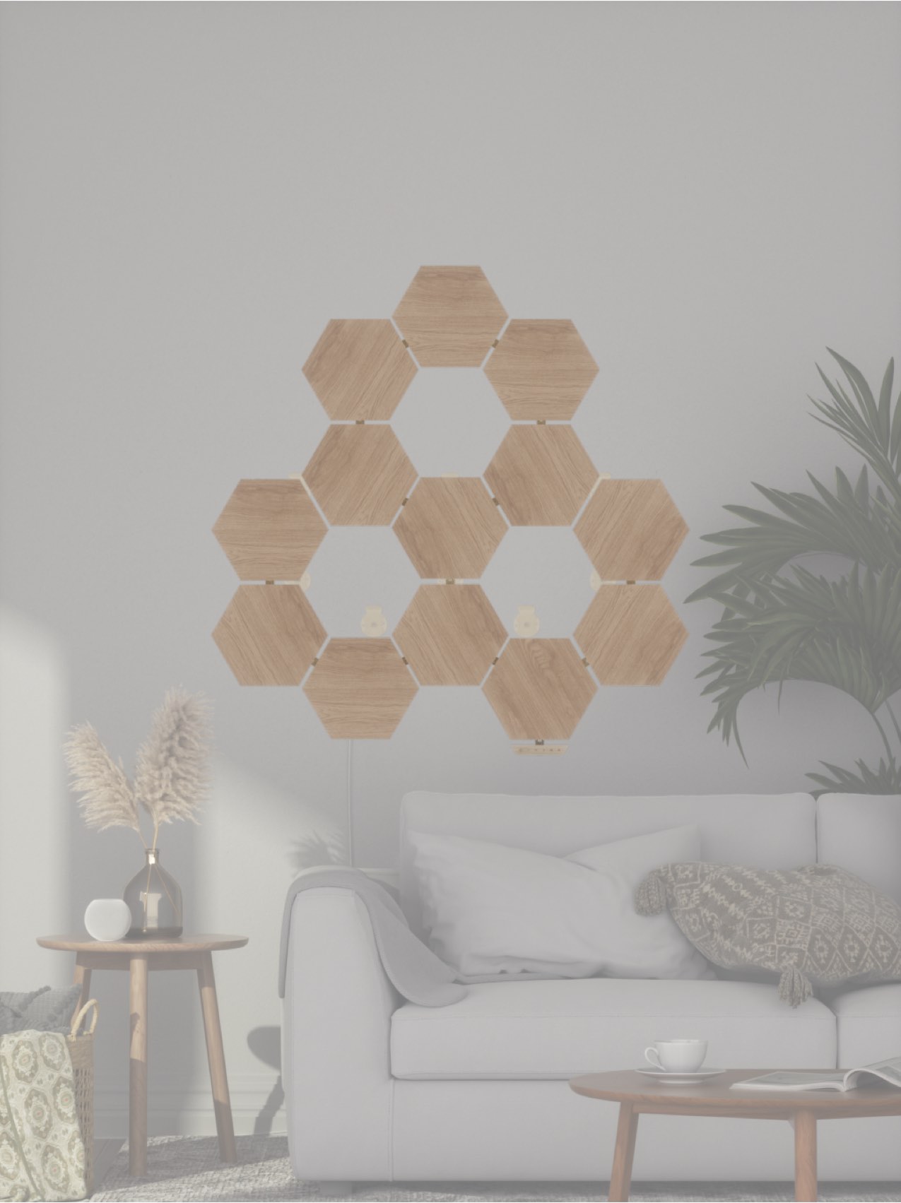 Smart Lighting Decor | USA » Nanoleaf Elements Wood Look Hexagons