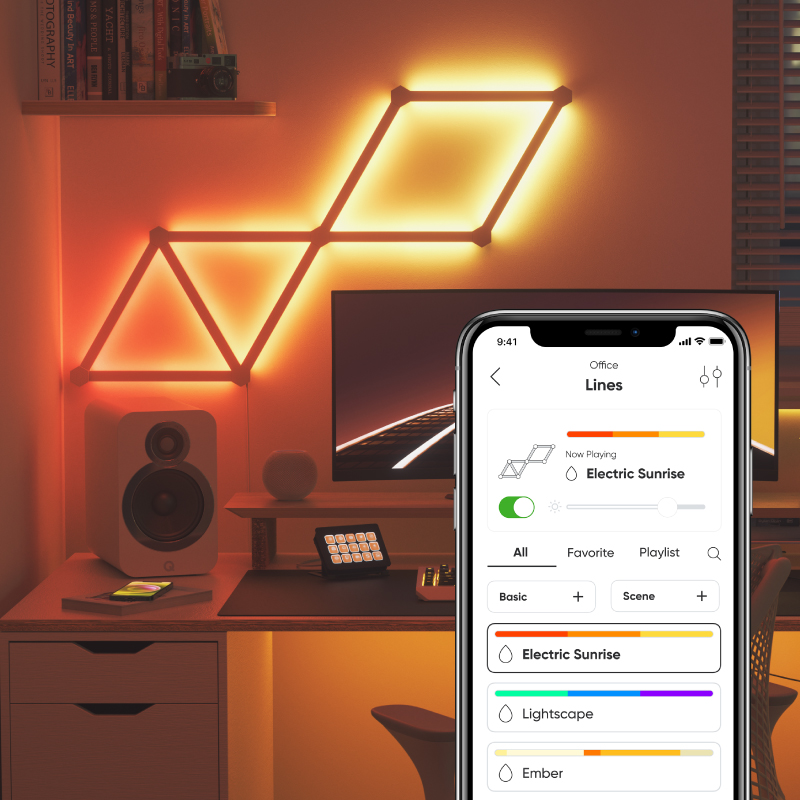 Nanoleaf Lines Lines 60 Degrees Smarter Kit