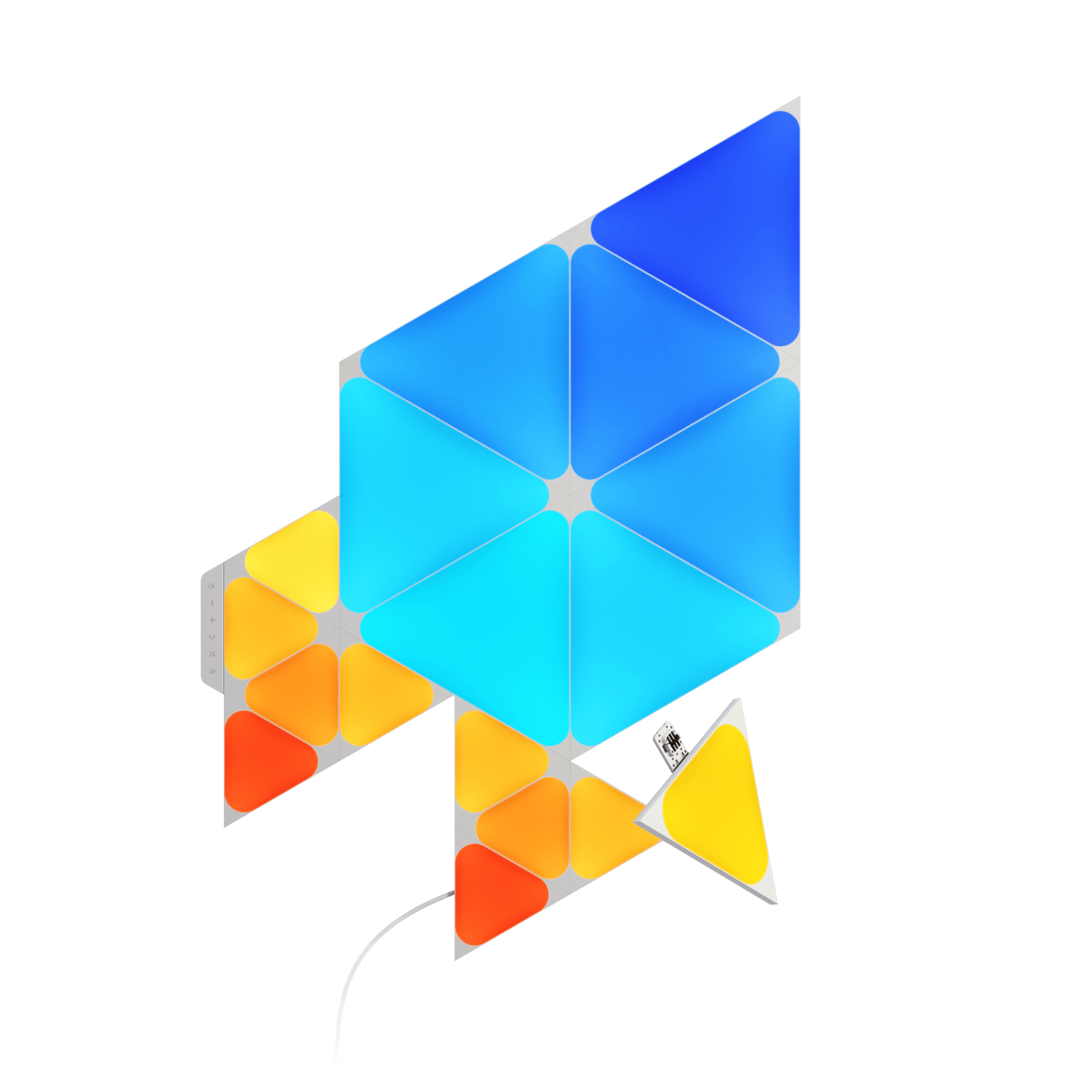 Shapes Triangles & Mini Triangles Smarter Kit (17 Panels) -  NL56-K-1703TM-17PK | Nanoleaf