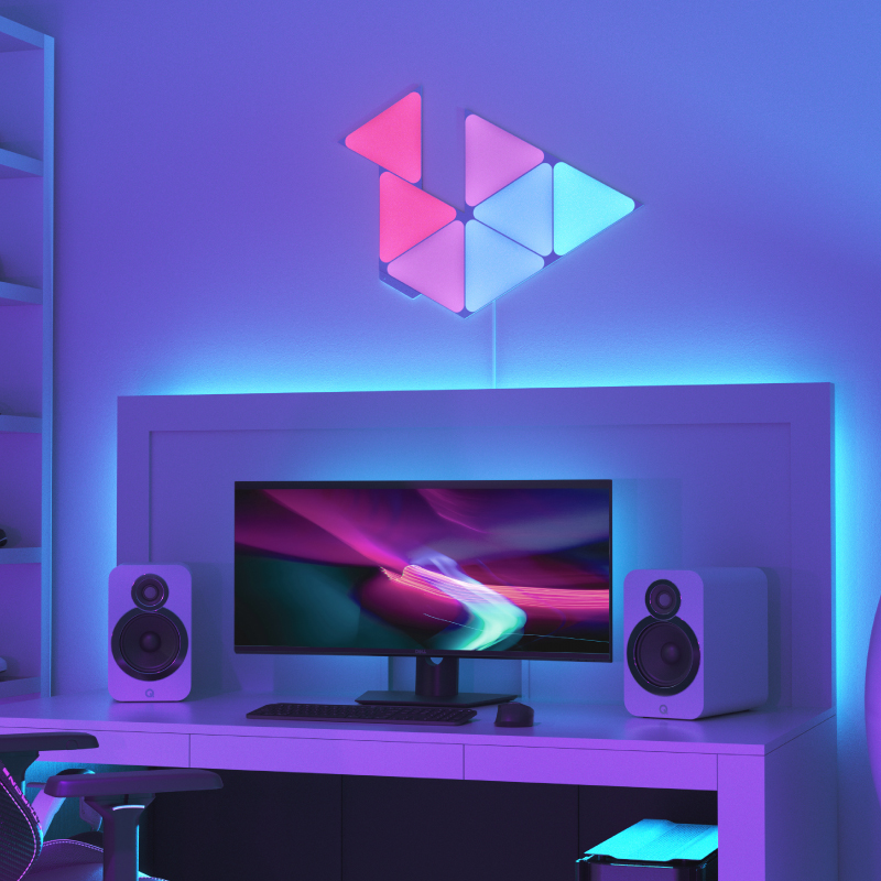 Best Buy: Nanoleaf Lines 60 Degrees Smarter Kit (15 Light Lines) Multicolor  NL59-K-6003LW-15PK