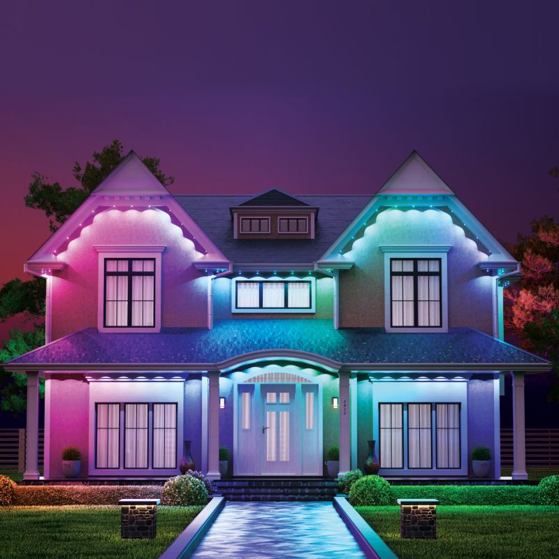 Permanent outdoor lights on sale