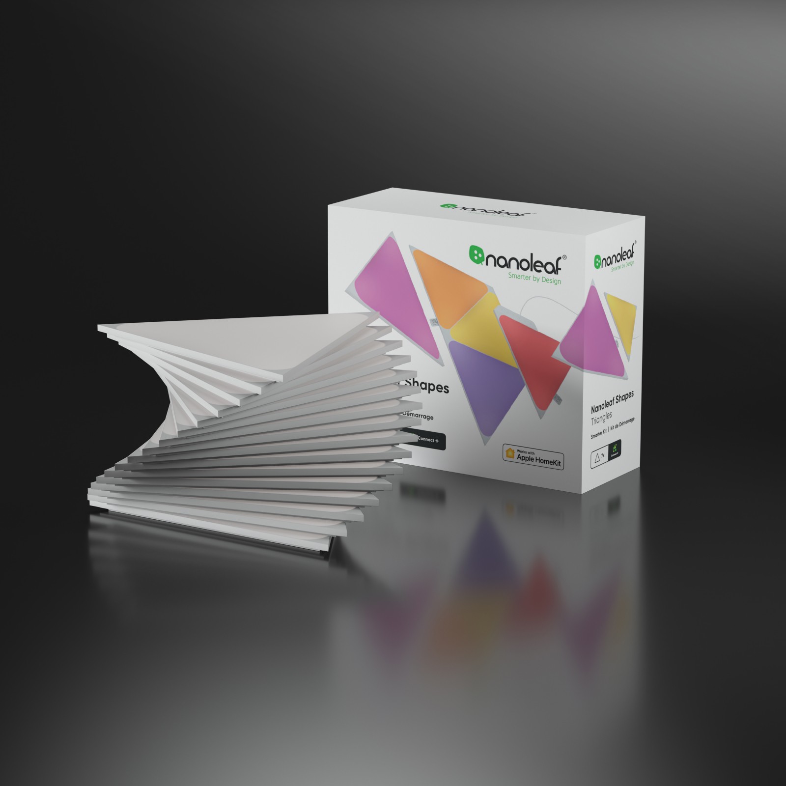 Nanoleaf Shapes トライアングル スターターパック（9枚入り